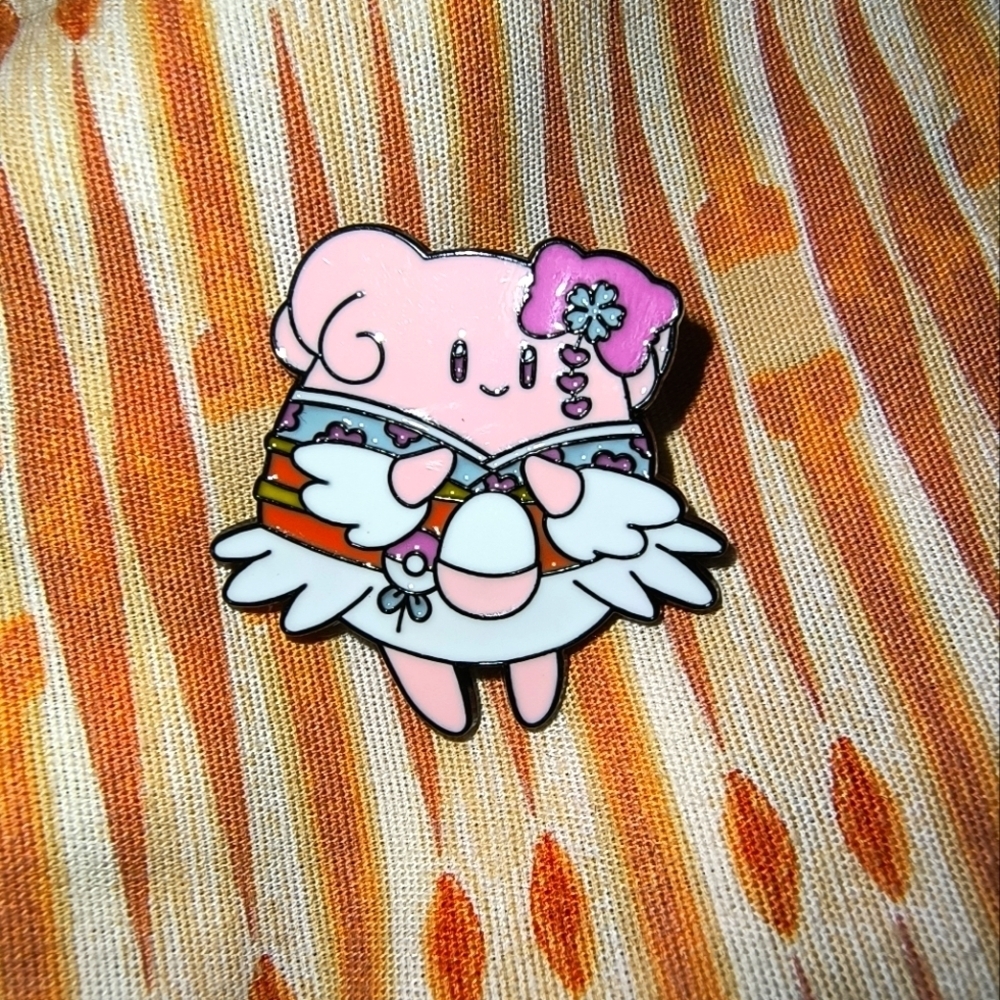 Cute Pink Character Enamel Pin Pokemon Anime Manga